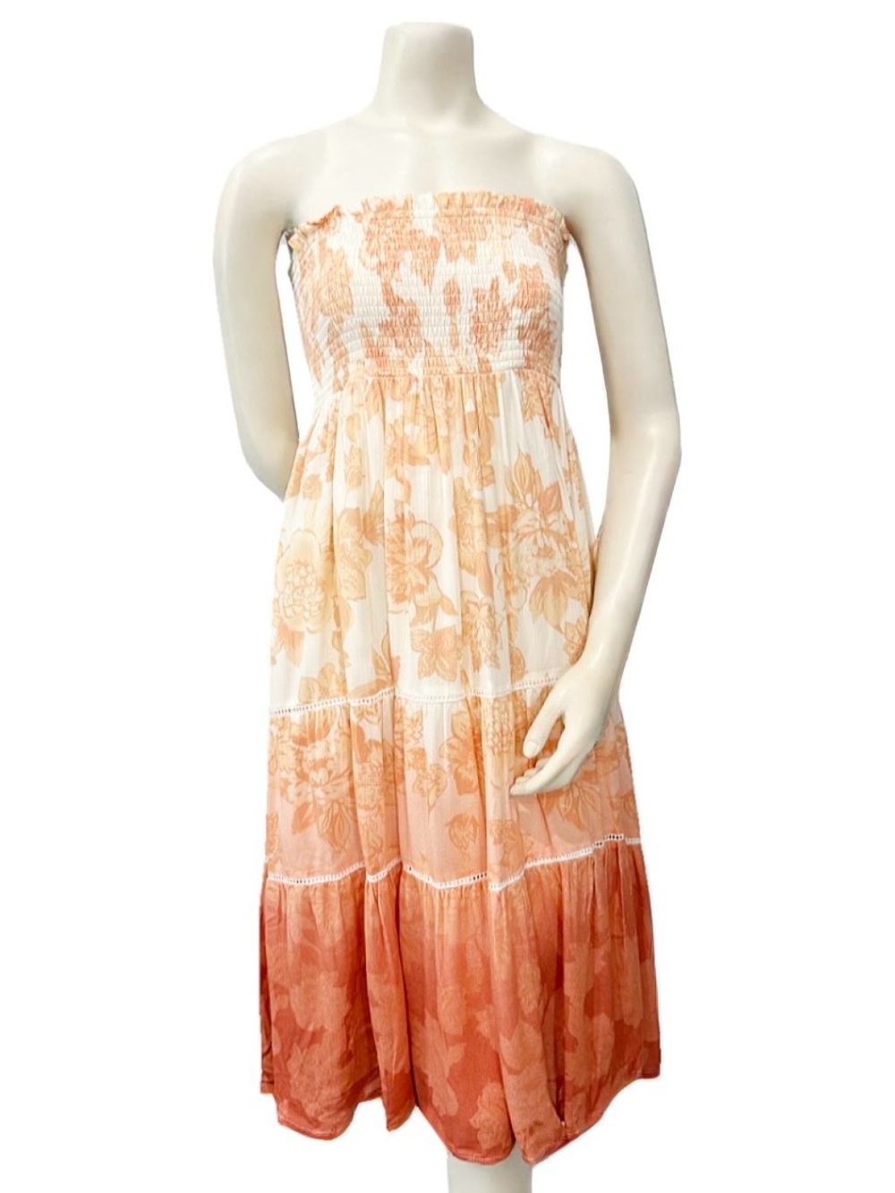 A Collective Story Floral Ombre Convertible Dress Skirt L
